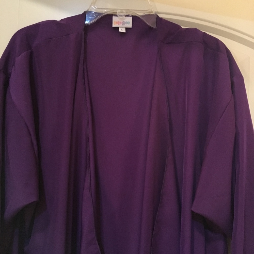LulaRoe Shirley- L *solid* PURPLE